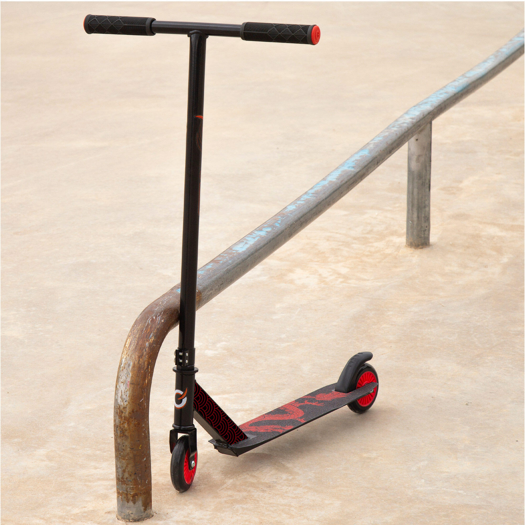 Monopattino per bambini 2 ruote nero e rosso EVO 7/7