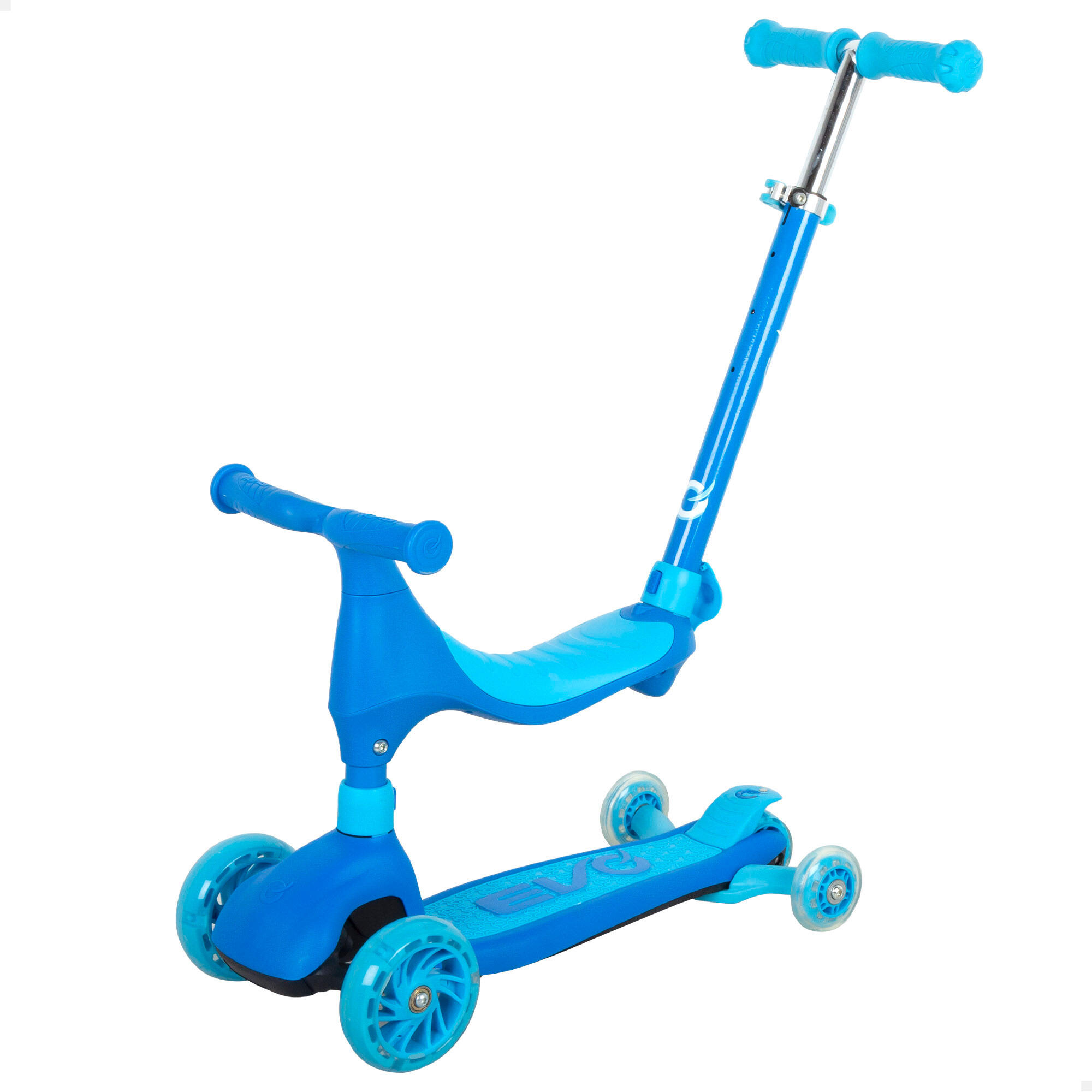 Evo - Trottinette Évolutive 4 En 1 Bleu Evo - Trottinette - Bleu - Taille Unique - Decathlon
