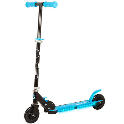 Scooter blu 2 ruote luci multicolore EVO