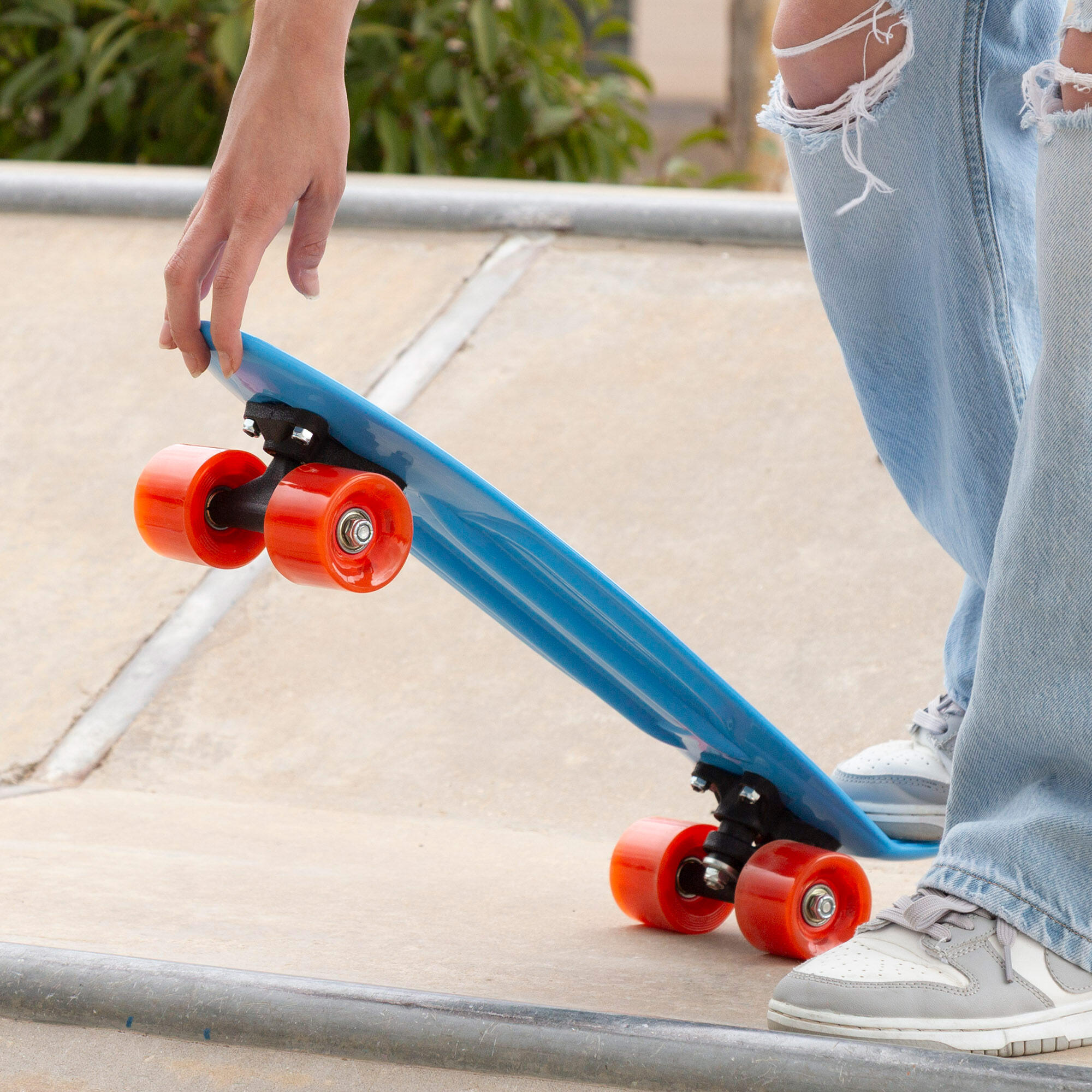 Skateboard blu con luci EVO 2/7