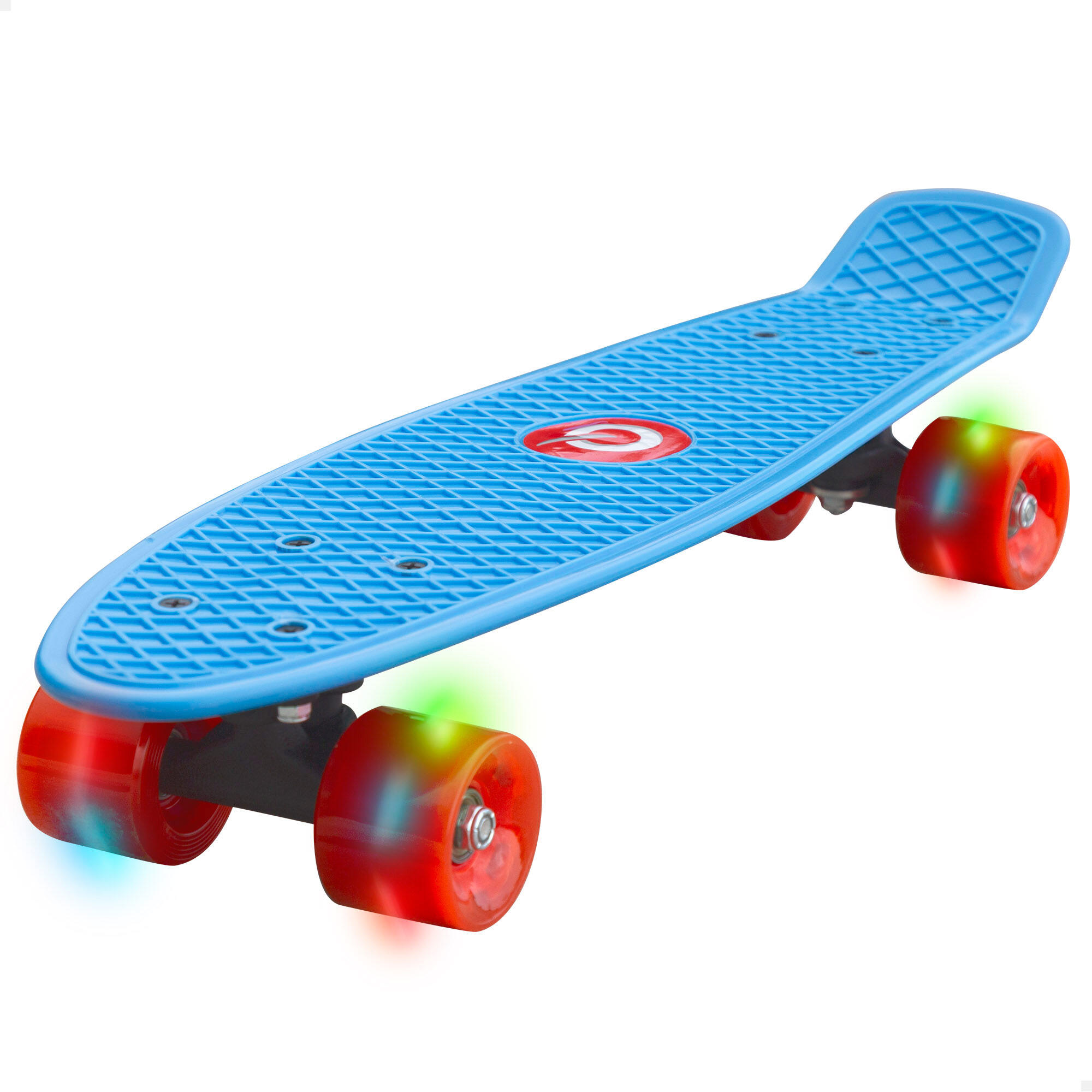 EVO Skateboard blu con luci EVO
