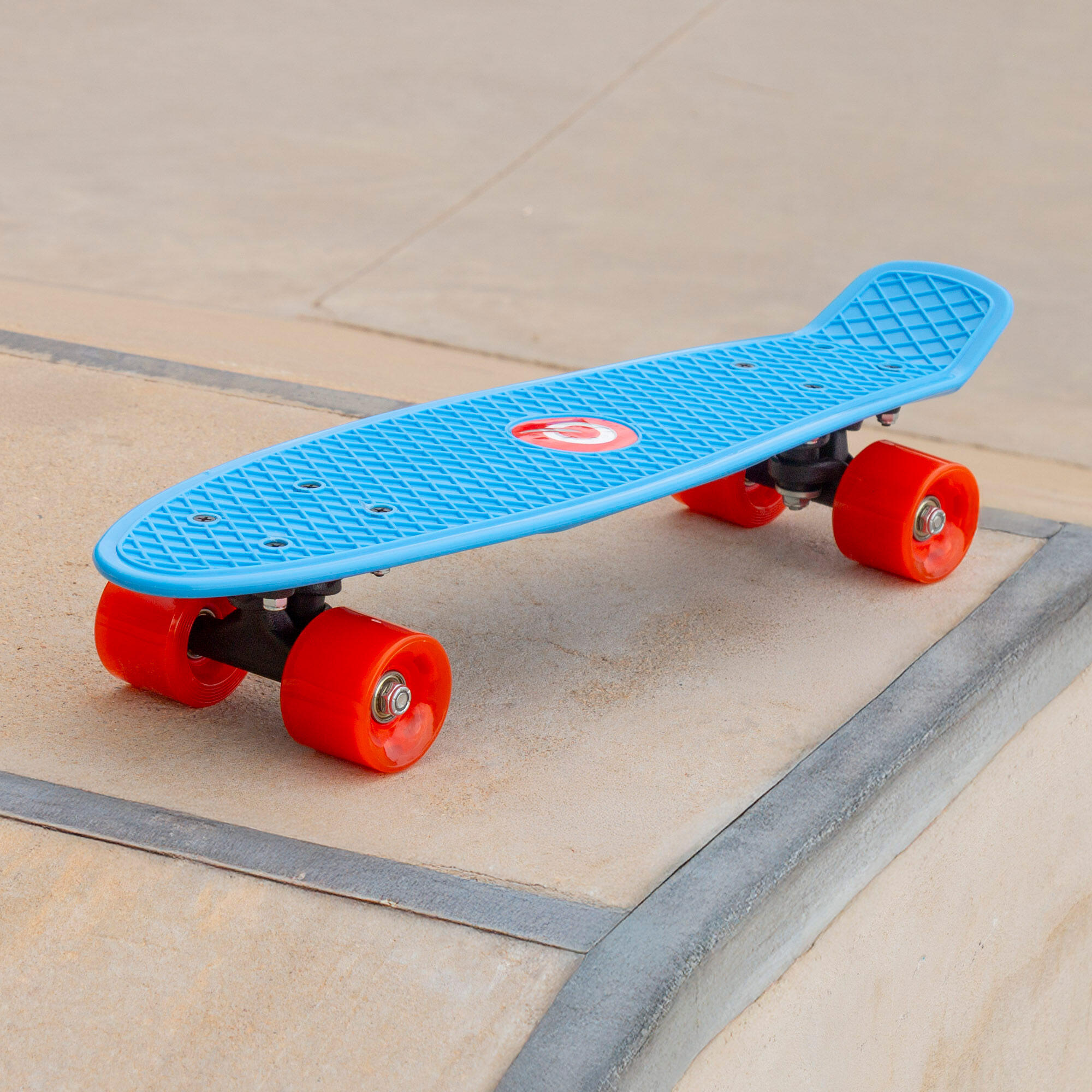 Skateboard blu con luci EVO 6/7