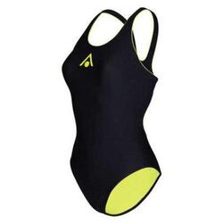 Maillot de bain femme Aquasphere Essential Fly Back Noir/Jaune
