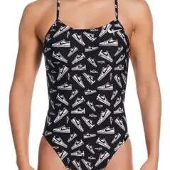 Nike Swim Hydrastrong Multi Print Black Women's Swimsuit