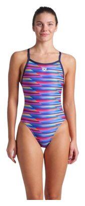 Costume da bagno Arena Racing Stripe Donna Blu/Multicolore