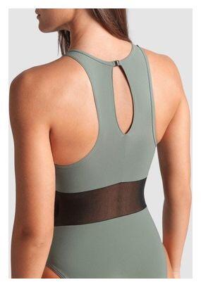 Maillot de bain Arena Mesh Panels Dos Vent Vert Femme 4/5
