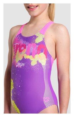 Maillot de bain Arena Light Tricks Violet/Rose/Multicolore Fille 3/5