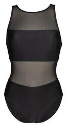 Maillot de bain femme Arena Mesh Panels Vent Back Noir
