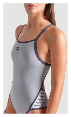Costume da bagno Arena Icons Donna Super Fly Seam Foam/Asphalt 3/7