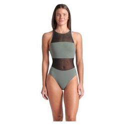 Maillot de bain Arena Mesh Panels Dos Vent Vert Femme