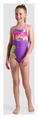 Maillot de bain Arena Light Tricks Violet/Rose/Multicolore Fille 5/5