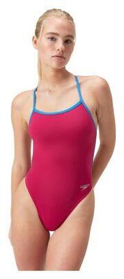 Bañador Speedo Solid Vback Rosa / Azul
