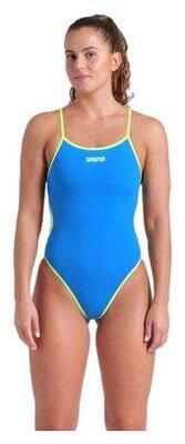 Costume da bagno Arena Solid Rev Challenge Back Blu & Arancione