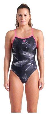 ARENA Arena Frozen Leaves Swimsuit Black/Pink Women's