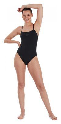 Speedo Eco+ Thinstrap 1-teiliger Badeanzug für Damen Schwarz 2/5