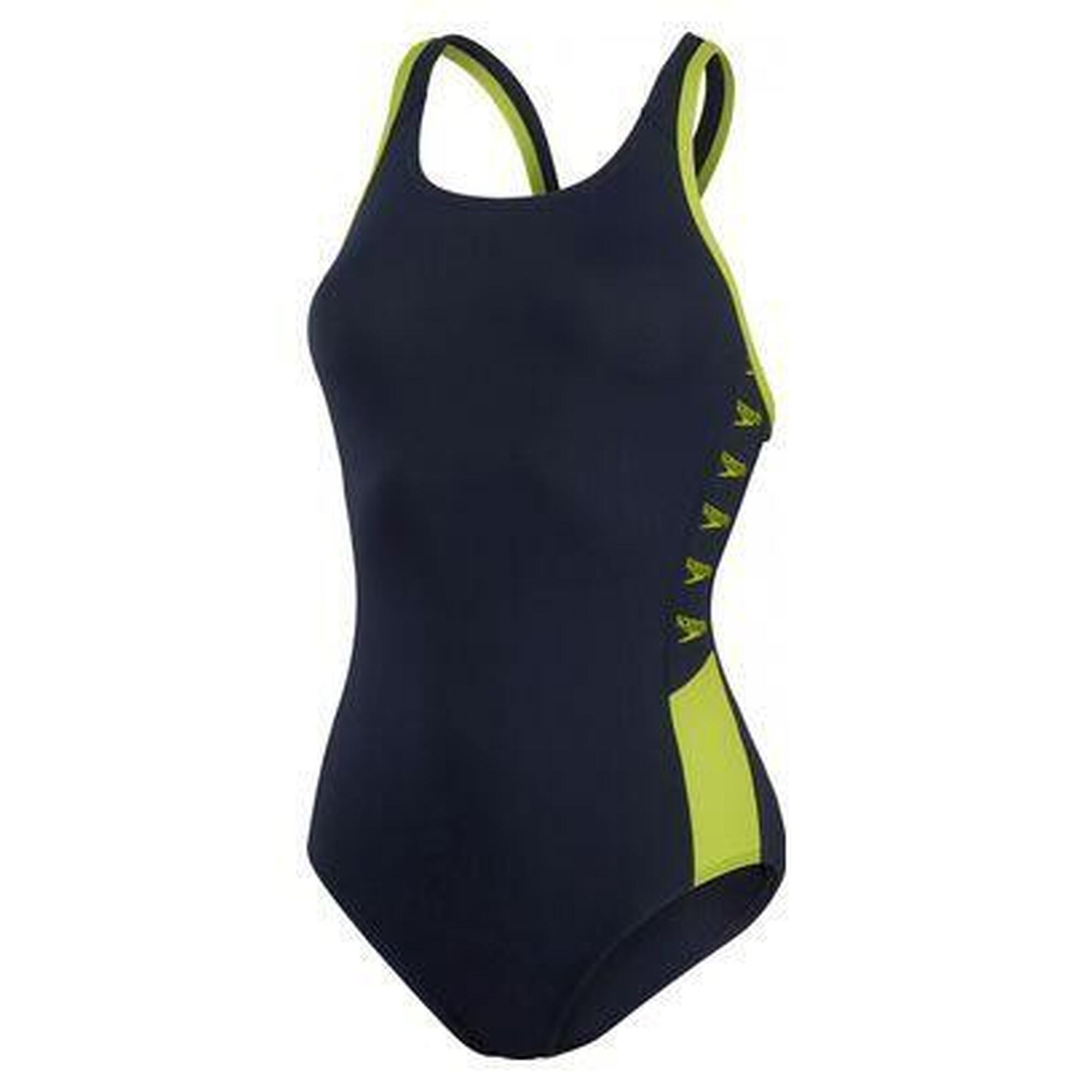 Speedo - Maillot De Bain Femme Speedo End+ Boom Logo Spl Muscleb Bleu - Maillot De Bain 1 Pièce - Bleu|vert - Decathlon
