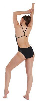 Speedo Eco+ Thinstrap 1-teiliger Badeanzug für Damen Schwarz 5/5