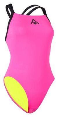 Aqua Sphere Essential Badeanzug mit offenem Rücken, Pink, 32