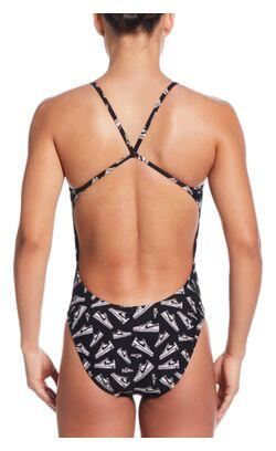 Fato de banho Nike Swim Hydrastrong Multi Print Preto para mulher 2/4