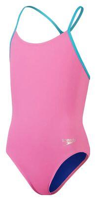 Maillot de Bain Enfant 1 pièce ECO+ Solid Lane Line Rose/Bleu