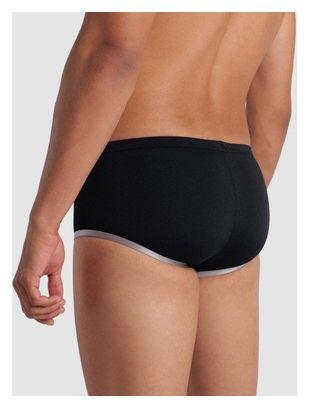 Arena One Big Logo Men's Low Rise Swimsuit Black/Silver 4/5