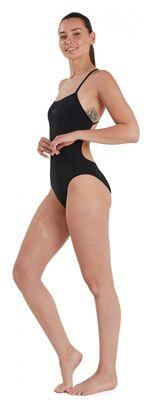 Speedo Eco+ Thinstrap 1-teiliger Badeanzug für Damen Schwarz 4/5