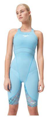 Bañador de 1 pieza Speedo Fs Lzr Ignite Kneeskin Azul y Rojo