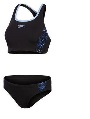 Bañador de 2 piezas Speedo para mujer Negro / Azul