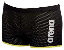 Maillot Arena Drag Suit Mesh Homme — Coupe Square, Noir/Jaune, Taille M