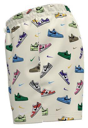 Heren Nike Swim Breaker Beige/Multicolor Shorts 3/4