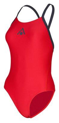 Costume Uomo Aquasphere Essential Wide Back Grigio Scuro/Rosso
