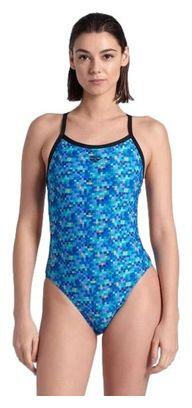 Maillot de bain femme Arena Pooltiles – MaxLife Eco, jambe haute