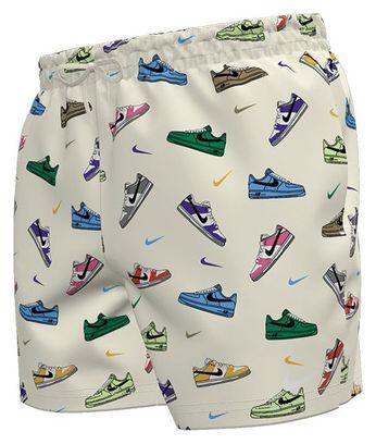 Nike Swim Breaker Badeshorts Beige/Multicolor Männlich