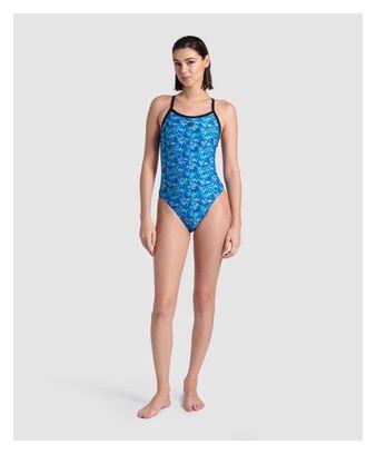Maillot de bain femme Arena Pooltiles – MaxLife Eco, jambe haute 3/5