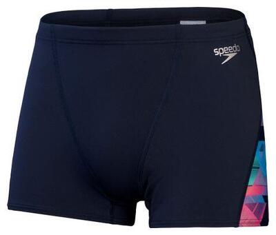 Speedo Allover Digital V‑Cut Herren-Badehose Blau