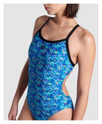 Maillot de bain femme Arena Pooltiles – MaxLife Eco, jambe haute 4/5
