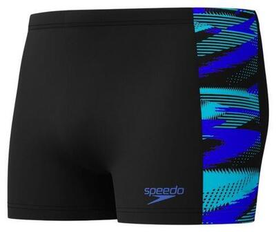 Speedo Dive Jammer – Marineblau/Kobaltblau/Grün leuchtend – UK Größe 26