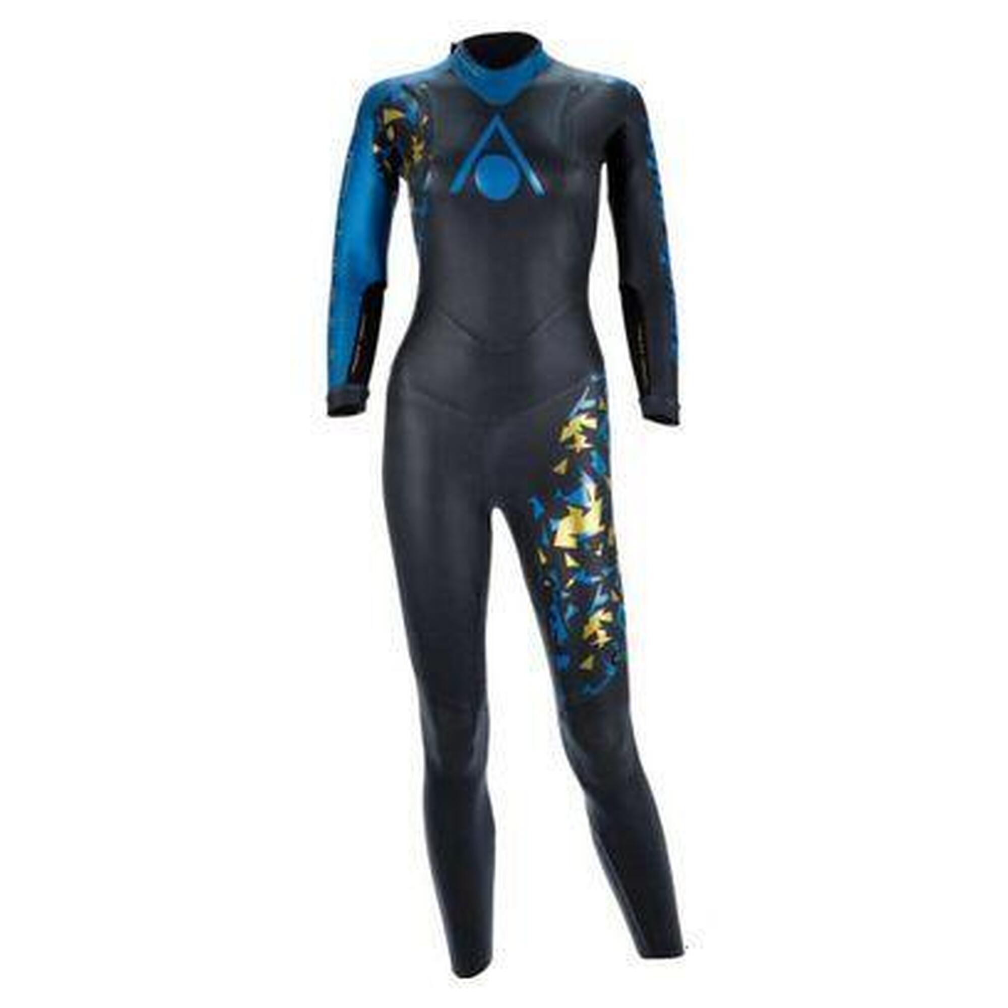 Aqua Sphere - Combinaison Néoprène Aquasphere Phantom V3 Noir/bleu Femme - Combinaison De Plongée - Jaune|noir|vert - 40 M - Decathlon