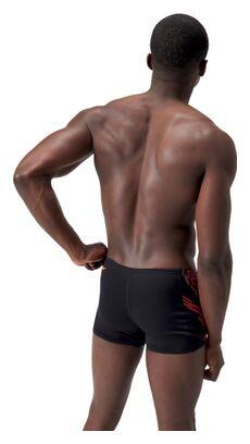 Speedo Tech Panel Zwempak Zwart / Rood 4/5