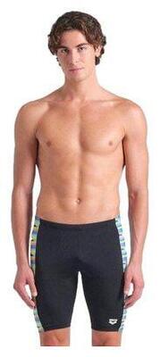 Arena Racing Stripe Swim Jammers - Nero / Multicolore - UK Taglia 30