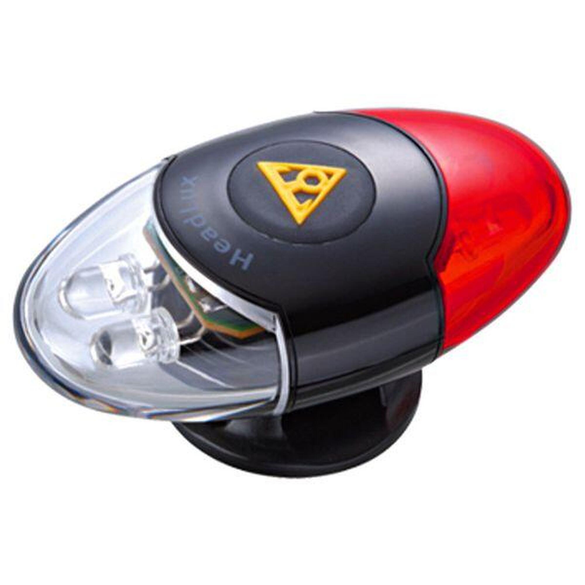 Topeak - Lumière Casque Topeak Headlux Avant/arrière — Led Rouge/blanc - Éclairage Vélo - Noir - No Size - Decathlon