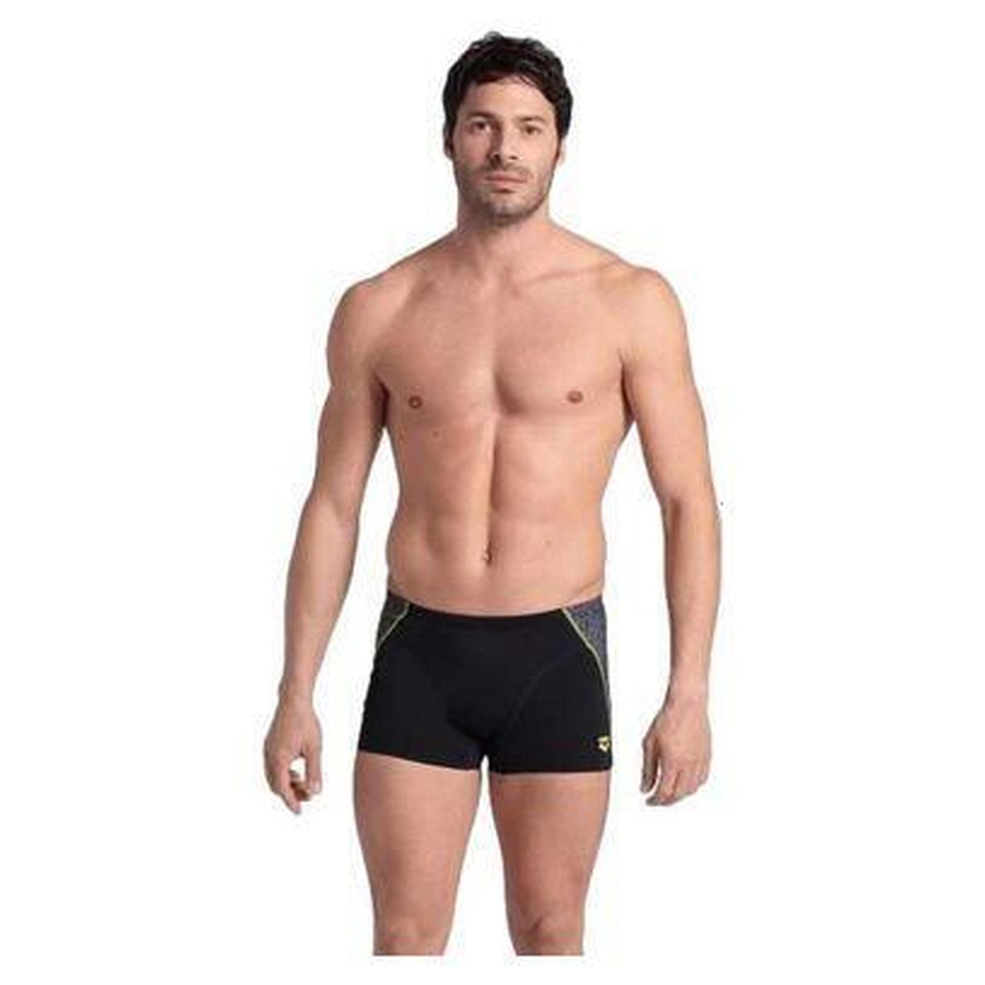 Arena - Short De Bain Arena Camo Kikko Noir Homme - Boxer De Bain - Noir|vert - 75 - Decathlon