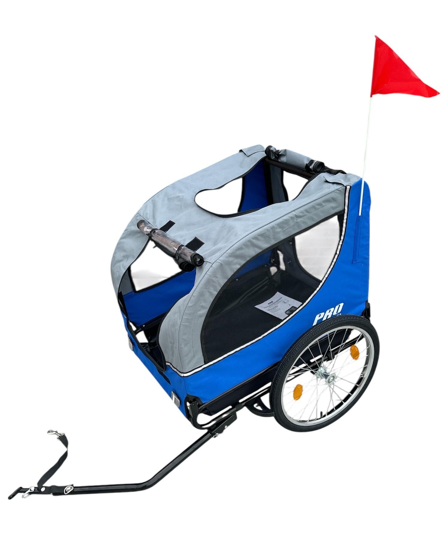 Carrello per cani - pieghevole - Deluxe Grigio - Max 30 kg 6/7