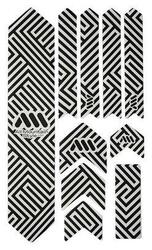 Kit de protection cadre AMS Honeycomb XL 10 pièces - Maze noir/transparent