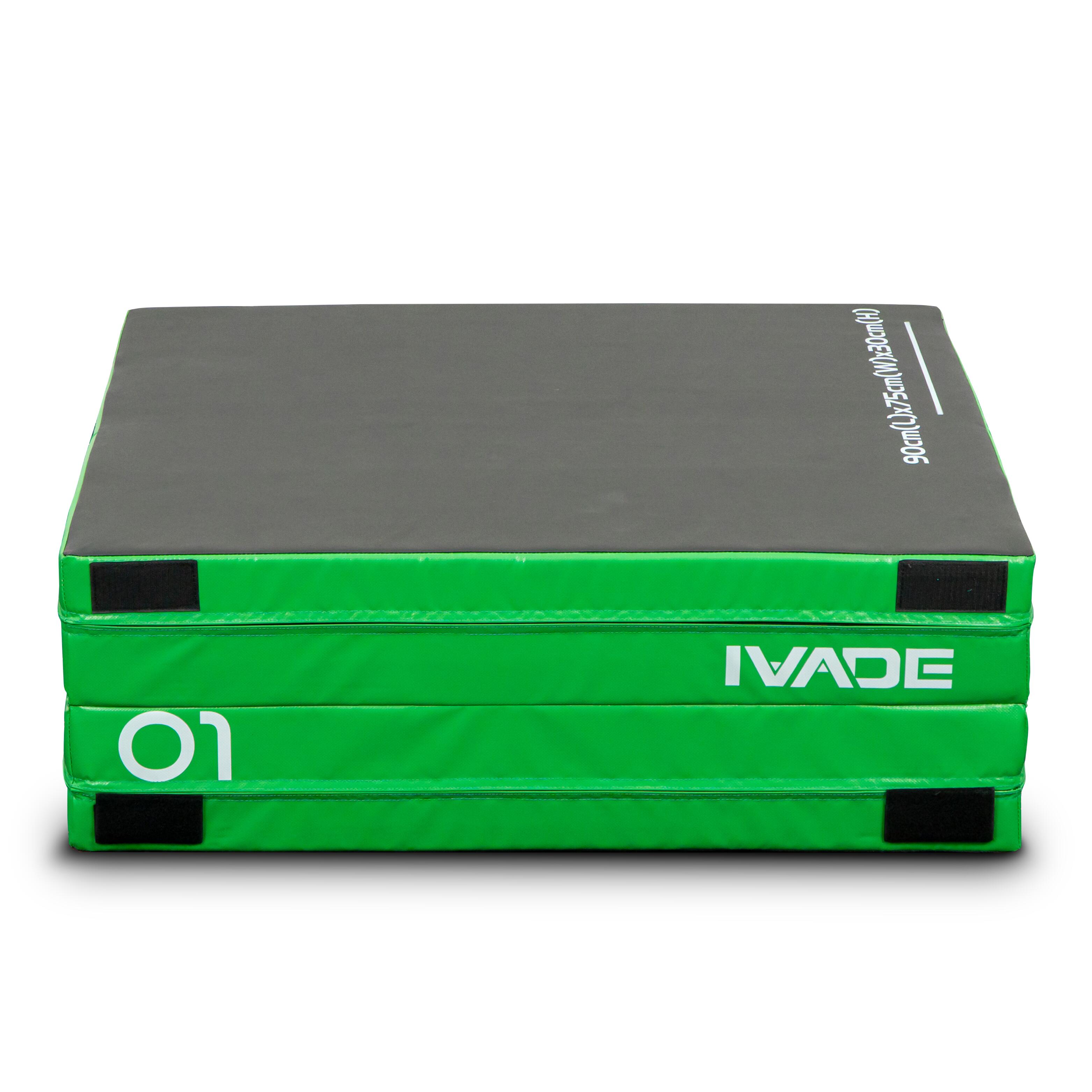 Folding Plyo Box Green (MD6521-GREEN) - IRONTEC