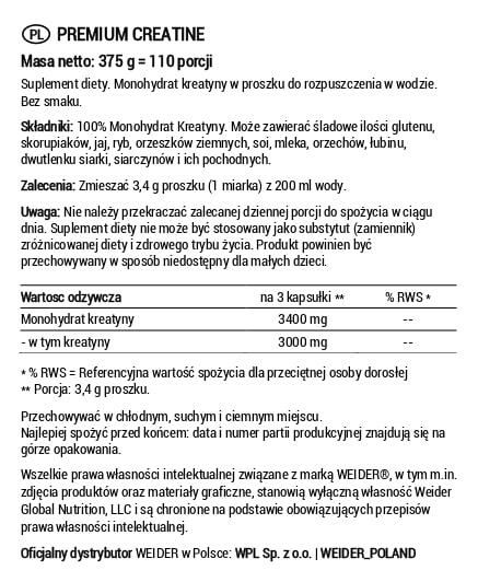 Creatina monoidrato - Premium Creatine 100% Creapure® - Anguria 6/6