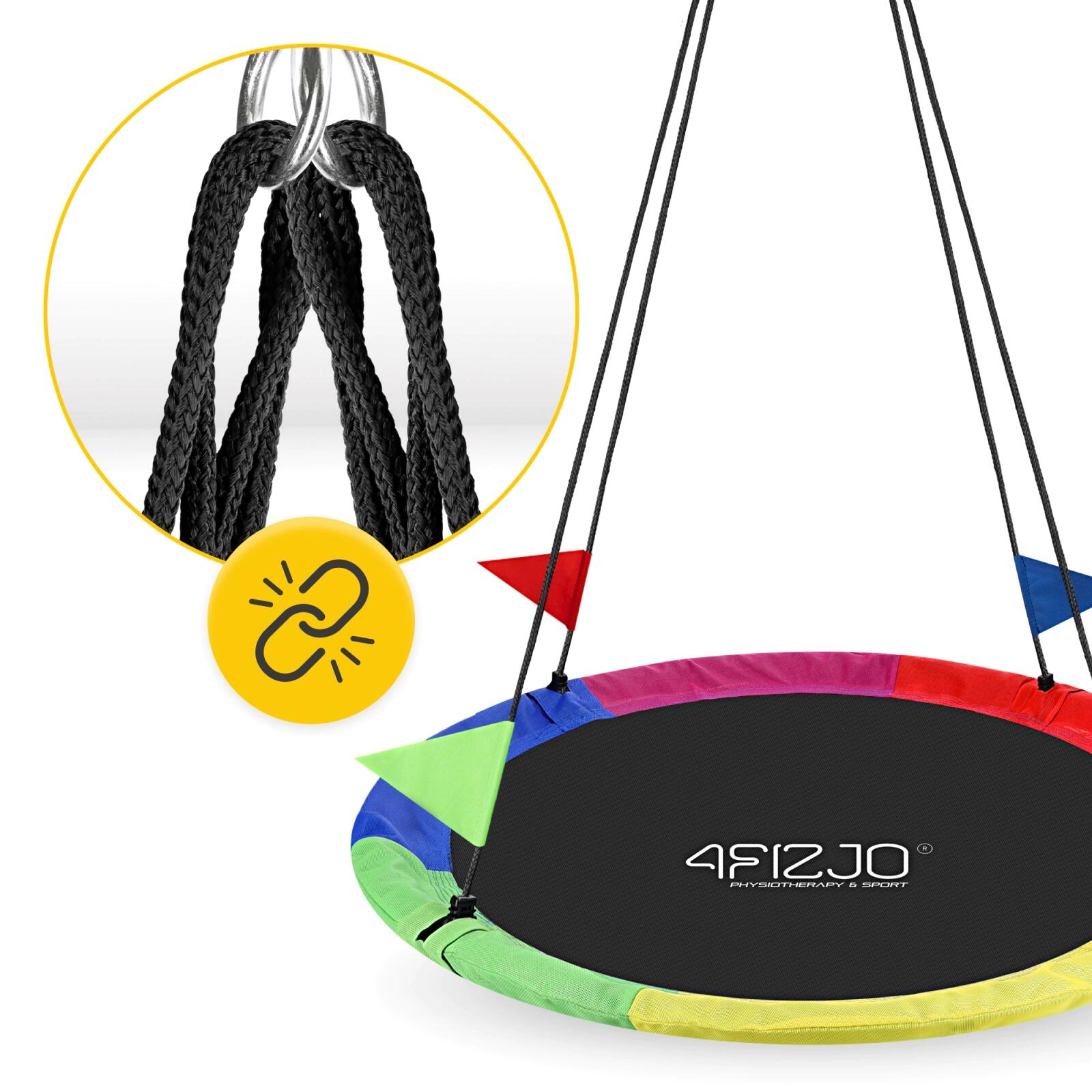 Huśtawka ogrodowa dla dzieci XXL Bocianie Gniazdo 120 cm 5/7
