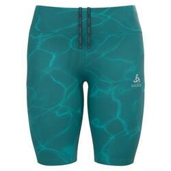 Short Running Femme ODLO Zeroweight Print Bleu
