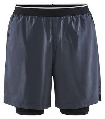 Craft adv charge 2-in-1 stretch shorts grijs