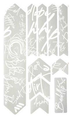 Kit protezione telaio XL All Mountain Style - 10 pezzi PVC bianco
